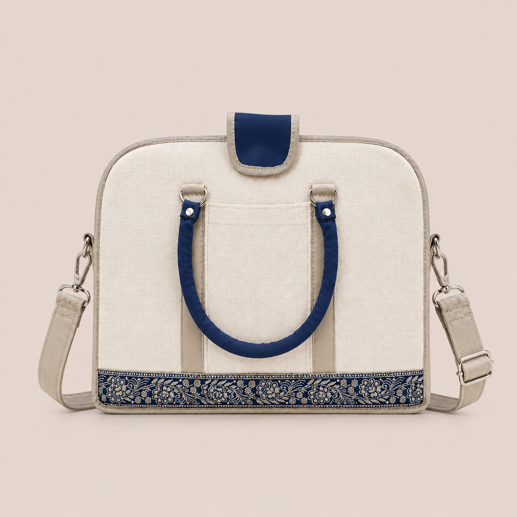 Stylish Blue Laptop Bag for Men and Women