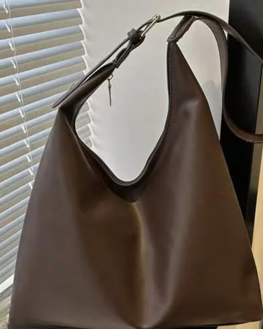 Women's Dark Brown Hobo Shoulder Bag