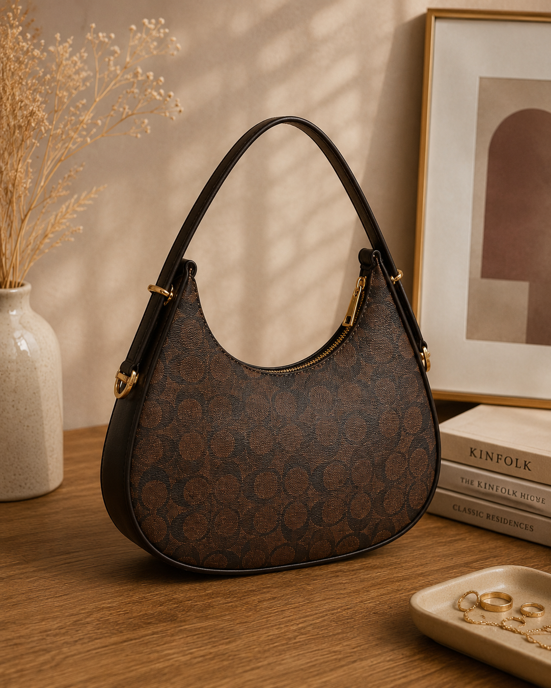 Maresse Hobo Shoulder Bag for Women | Printed Faux Leather