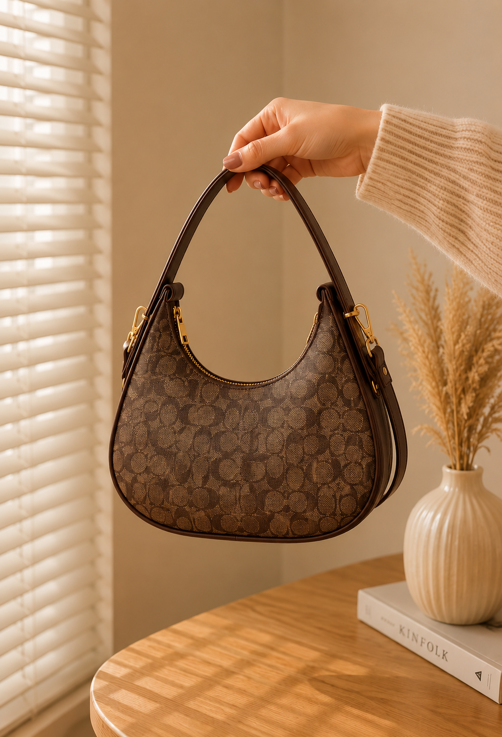 Maresse Hobo Shoulder Bag for Women | Printed Faux Leather