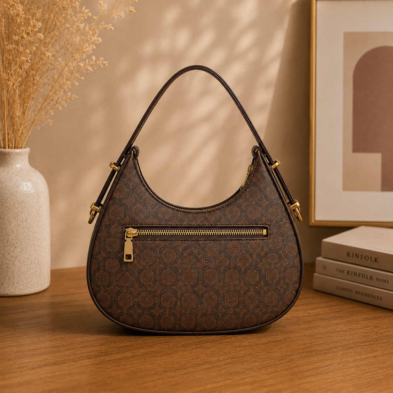 Maresse Hobo Shoulder Bag for Women | Printed Faux Leather