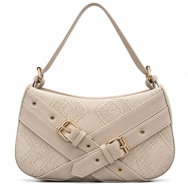 Maresse Hobo Shoulder Bag for Women Beige