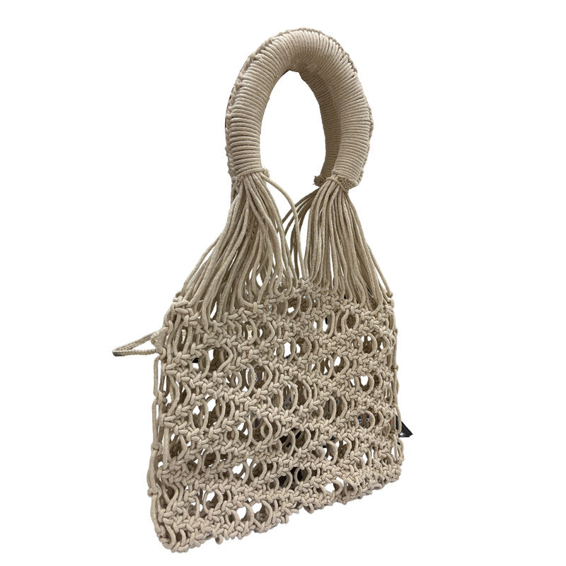 Handwoven Macrame Beach Bag for Women (BeachGlow)