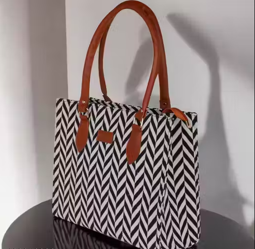 Large Capacity Tote Bag for Women | Stylish College & Office Shoulder Bag | Premium Printed Handbag