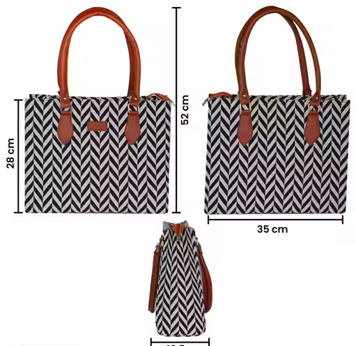 Large Capacity Tote Bag for Women | Stylish College & Office Shoulder Bag | Premium Printed Handbag