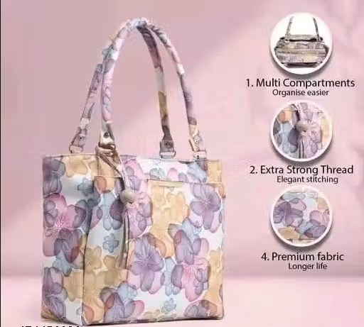 Women hand bag flower printed