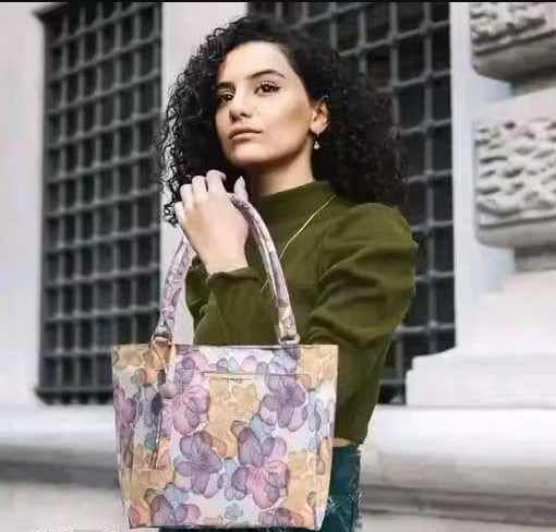 Women hand bag flower printed