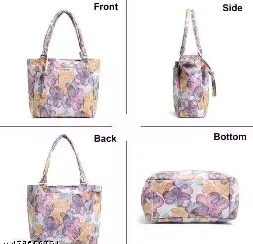 Women hand bag flower printed