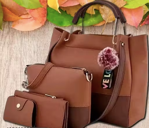 Gorgeous Alluring Women's handbag Ledies purse girls' stylish sling bag combo pack of 4