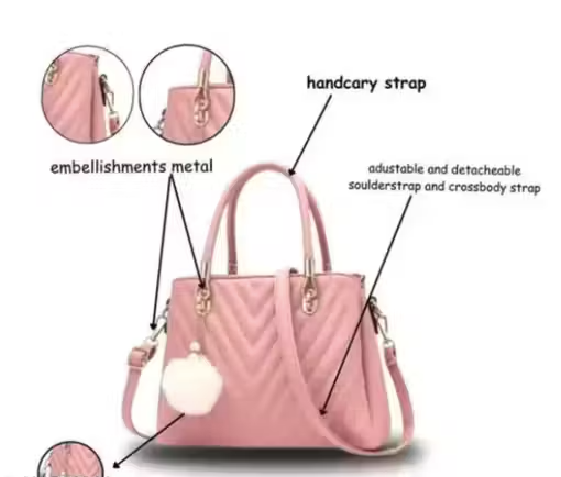 womens pu leather handbag