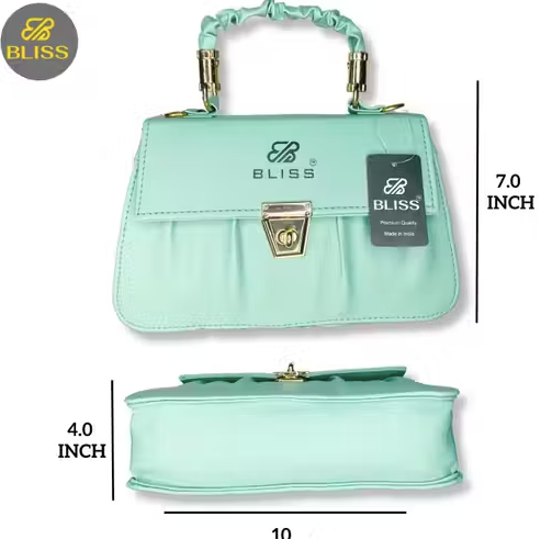 Graceful Stylish Slingbags Luxury High Quality PU Leather Women Shoulder Bag (Green)