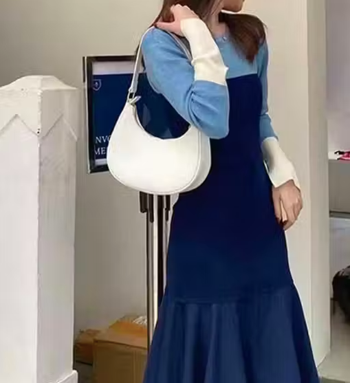 White Trending Sling Bag for girls women free size