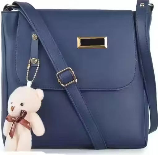 woman cross body girl siling bag teddy nevi blue