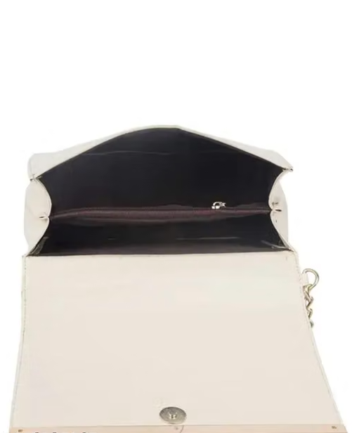 Sling bag | Women's Pu Formal Casual Stylish Shoulder Crossbody Sling Handbag With Double-handle Non-Detachable strap For Women & Girl (White)