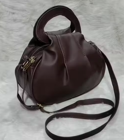 Stylish Apple Model Brown sling bag for women and girls with adjustable strape