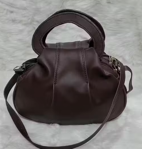 Stylish Apple Model Brown sling bag for women and girls with adjustable strape