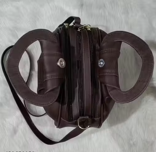 Stylish Apple Model Brown sling bag for women and girls with adjustable strape