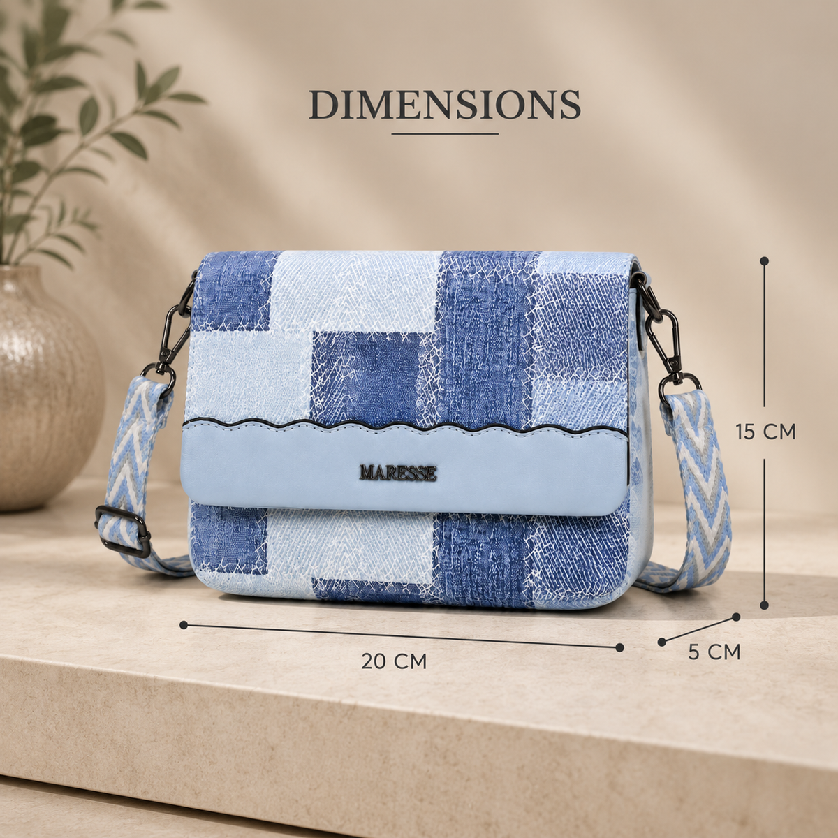 Maresse Faux Leather Crossbody Bag for Women