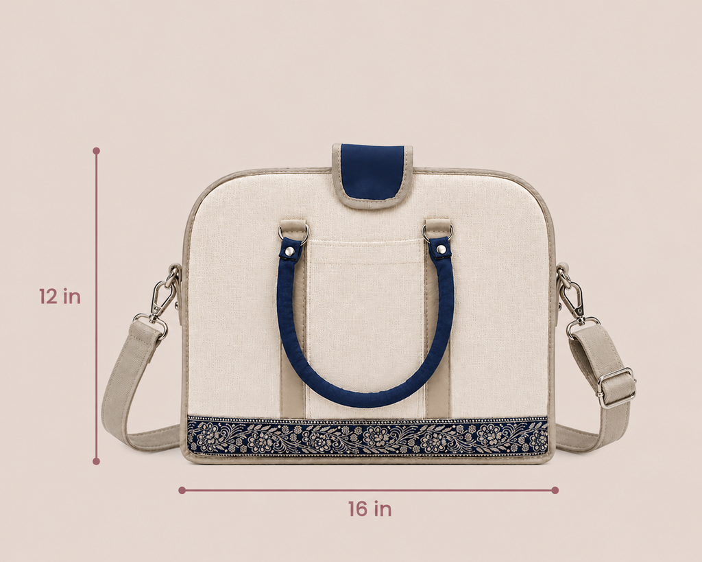 Stylish Blue Laptop Bag for Men and Women