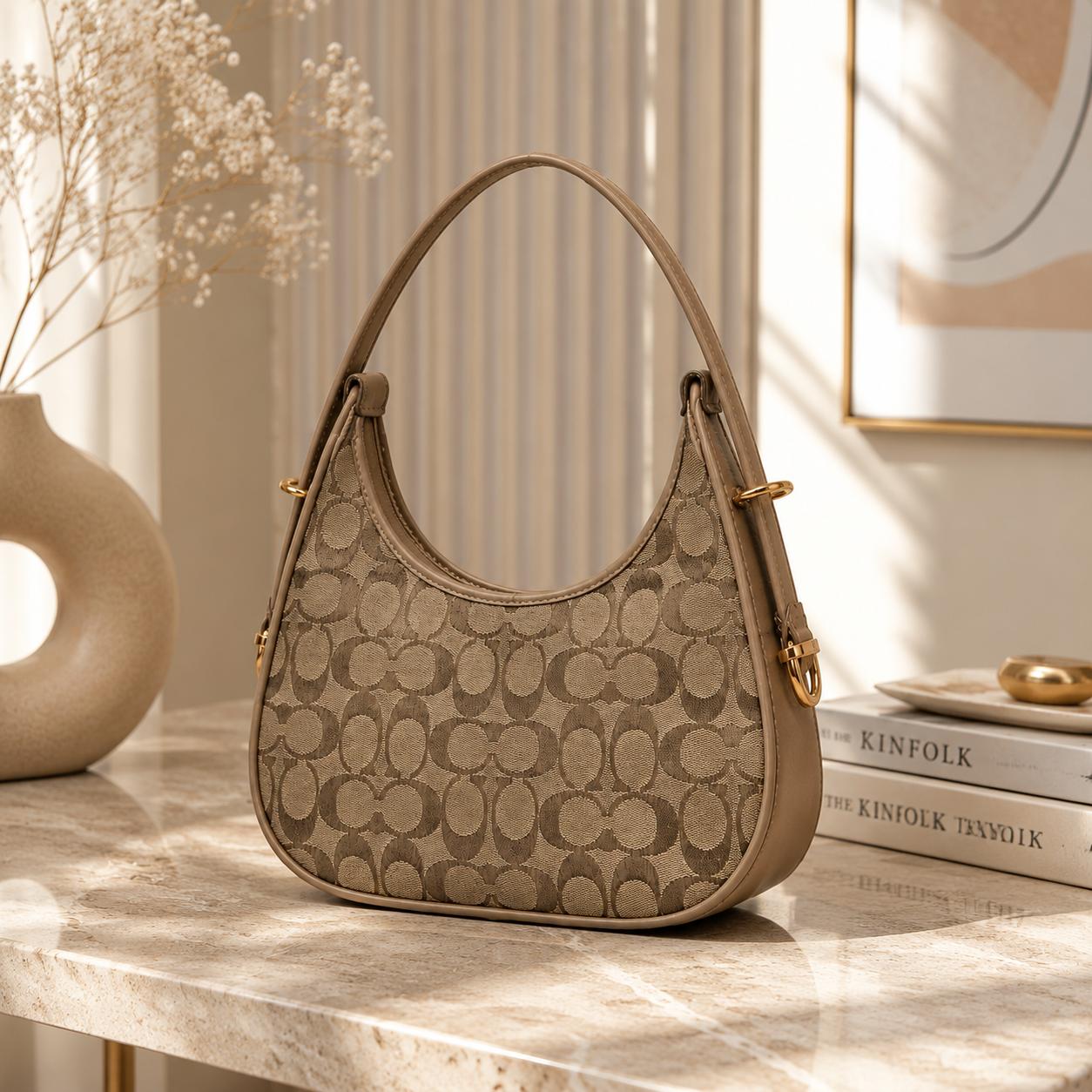 Maresse Hobo Shoulder Bag for Women | Printed Faux Leather
