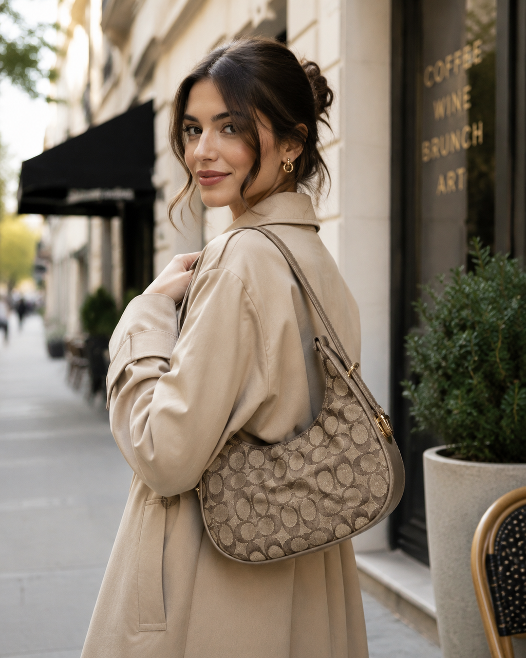 Maresse Hobo Shoulder Bag for Women | Printed Faux Leather