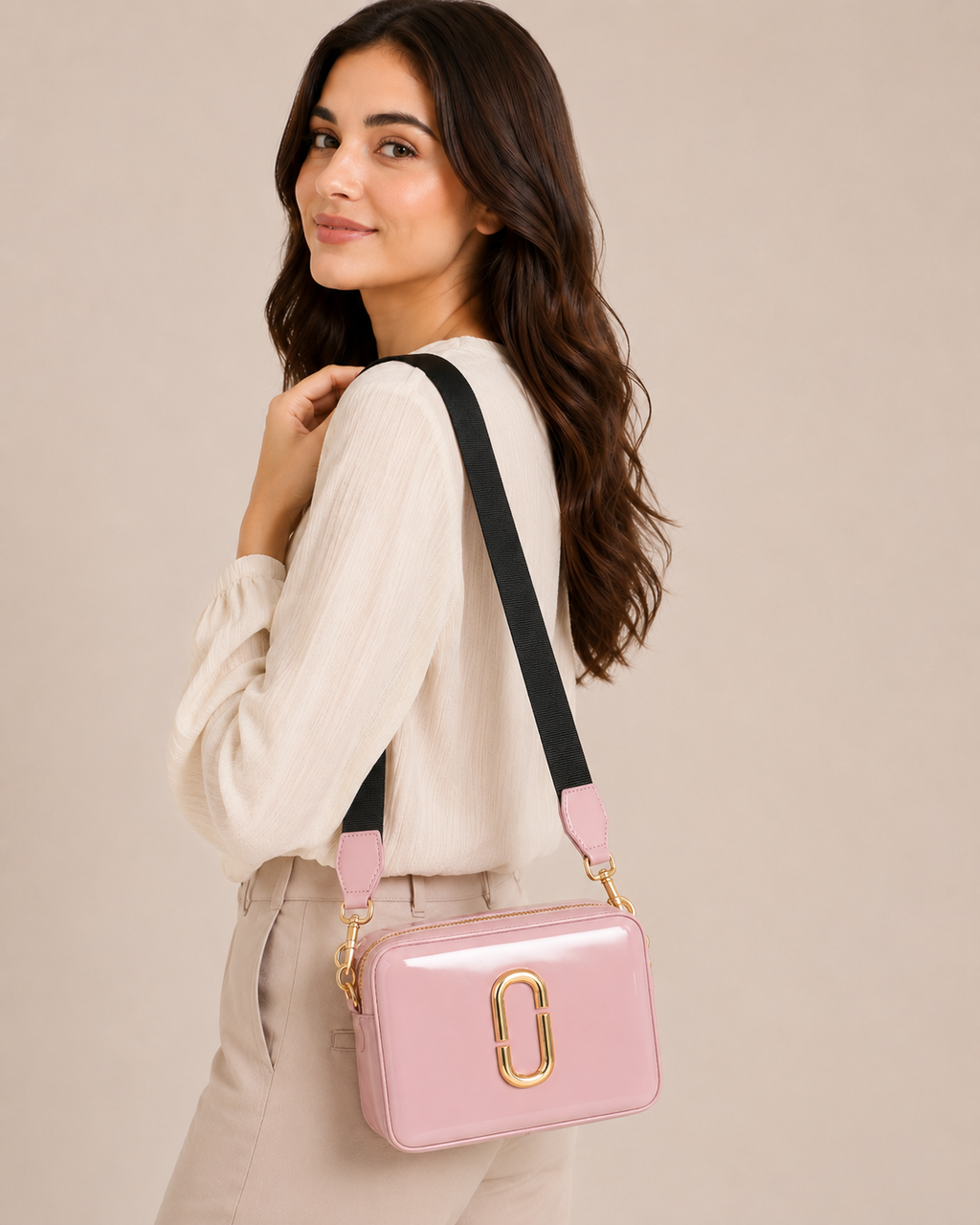 Maresse Shining Box Broad Strap Crossbody Bag