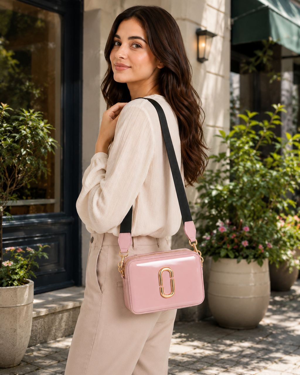 Maresse Shining Box Broad Strap Crossbody Bag